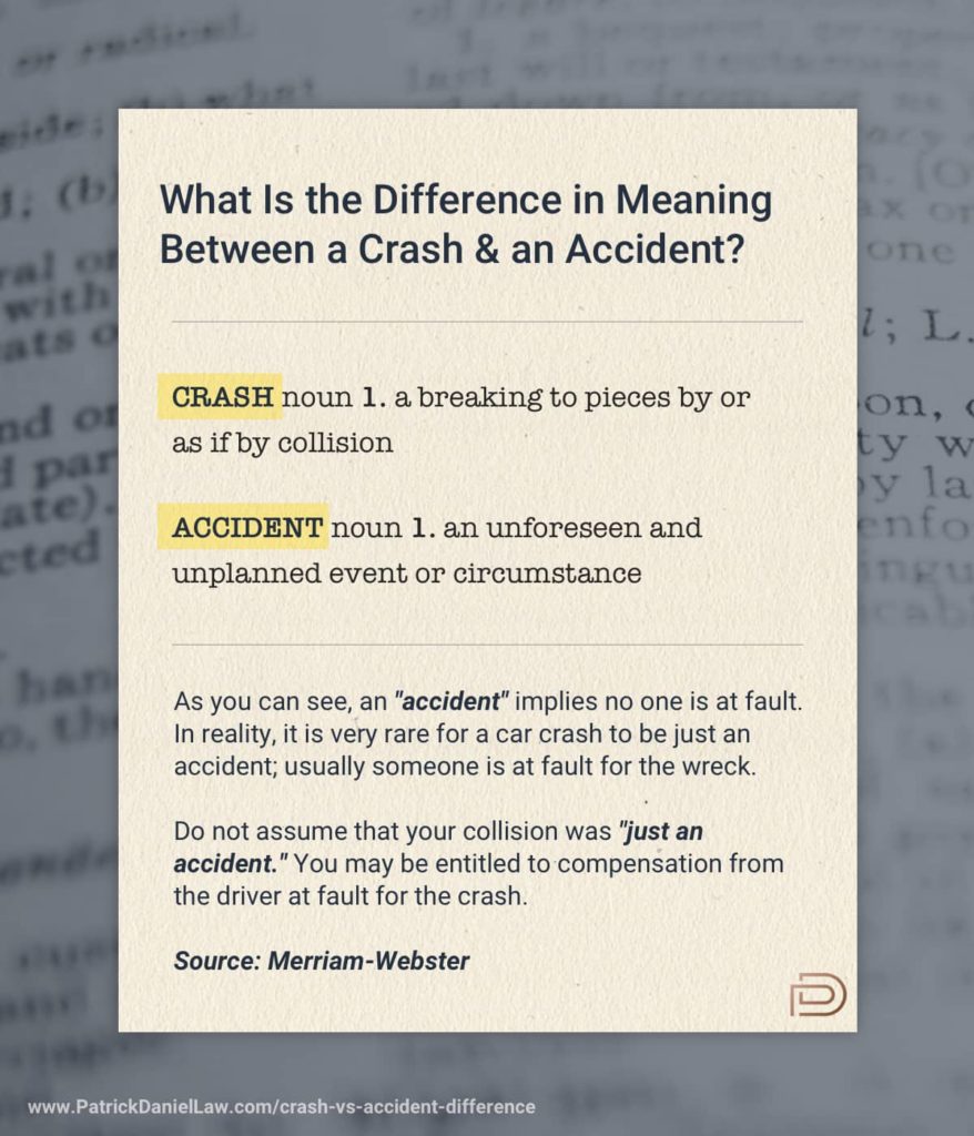 CRASH definition in American English