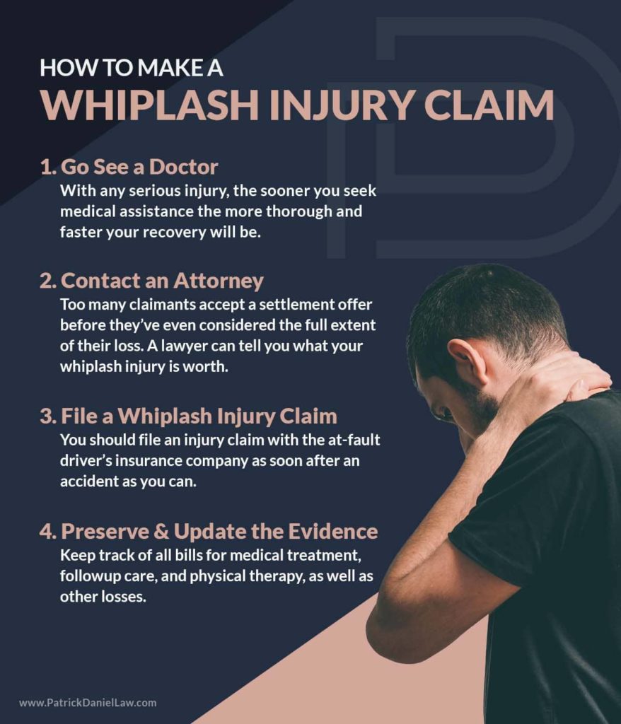 how to make a whiplash injury claim