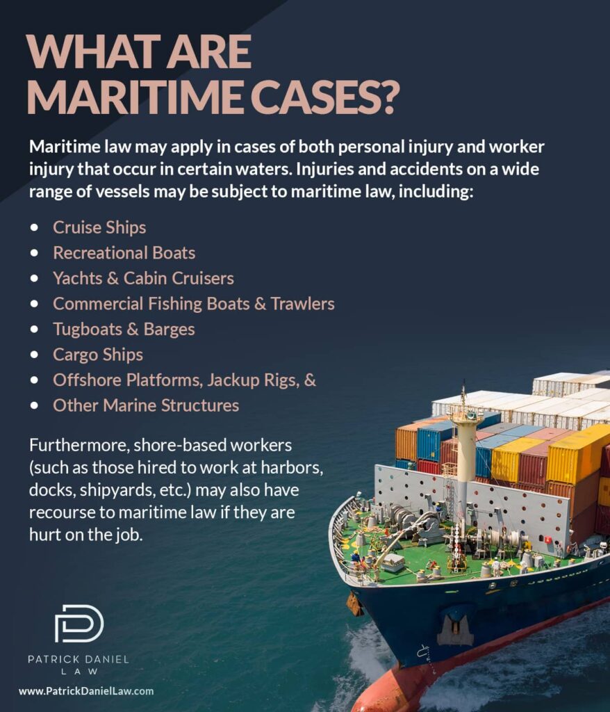 What are maritime cases? | Patrick Daniel Law