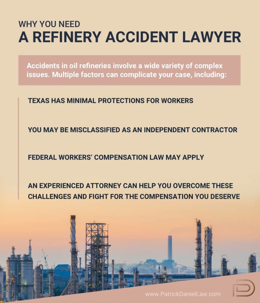 Why You Need a Refinery Accident Lawyer | Patrick Daniel Law