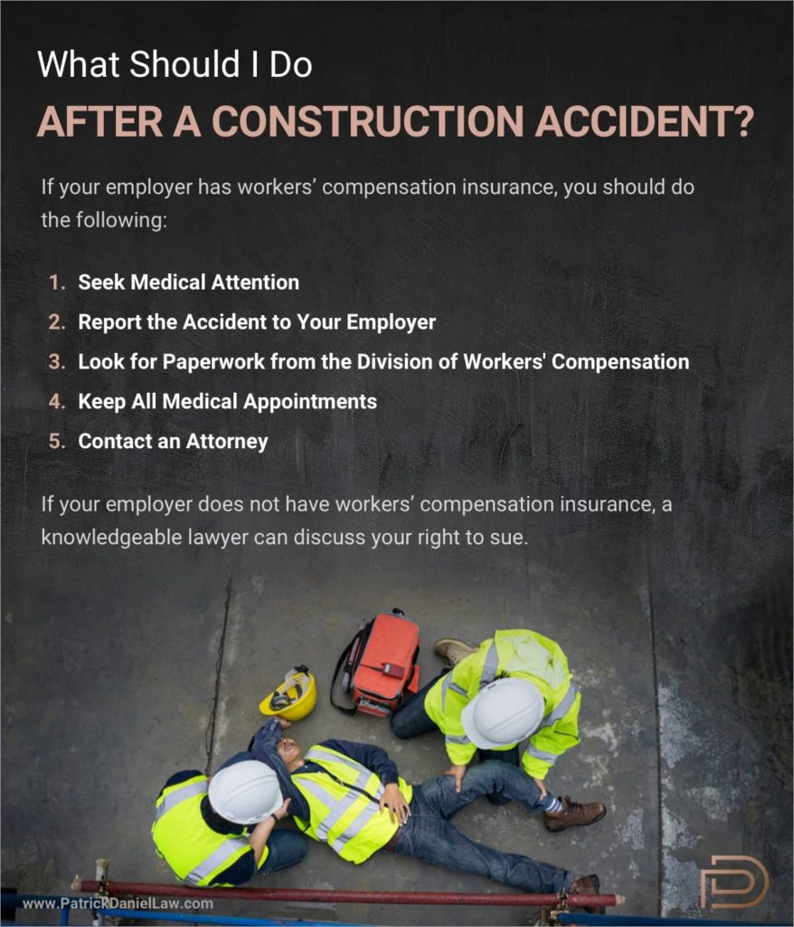 What to Do After an Accident on a Construction Site | Patrick Daniel Law