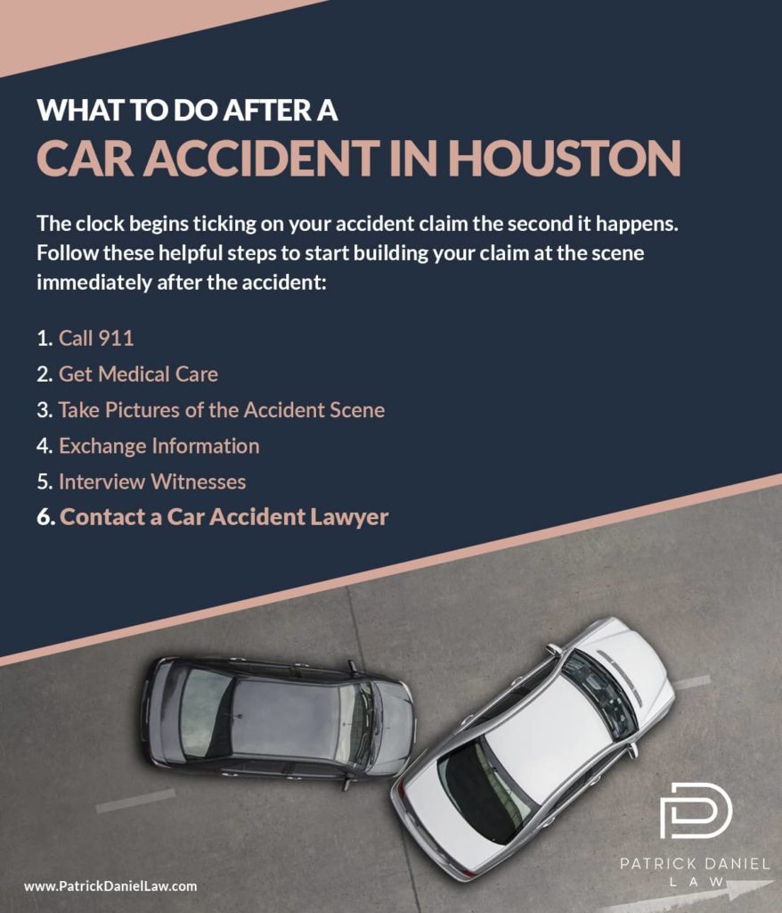 what to do after a car accident in Houston