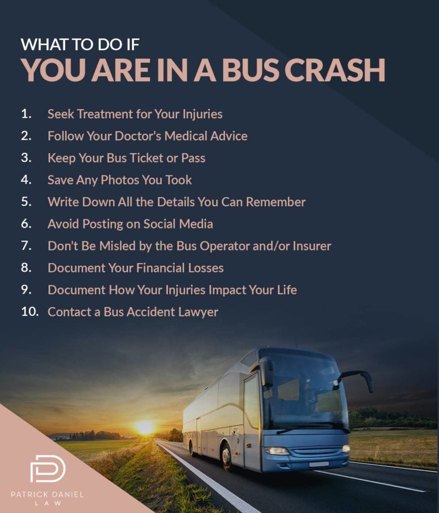 what to do if you are in a bus crash