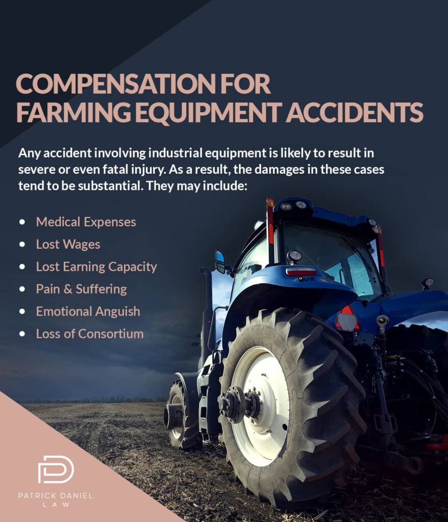 Compensation for farming equipment accidents. | Patrick Daniel Law