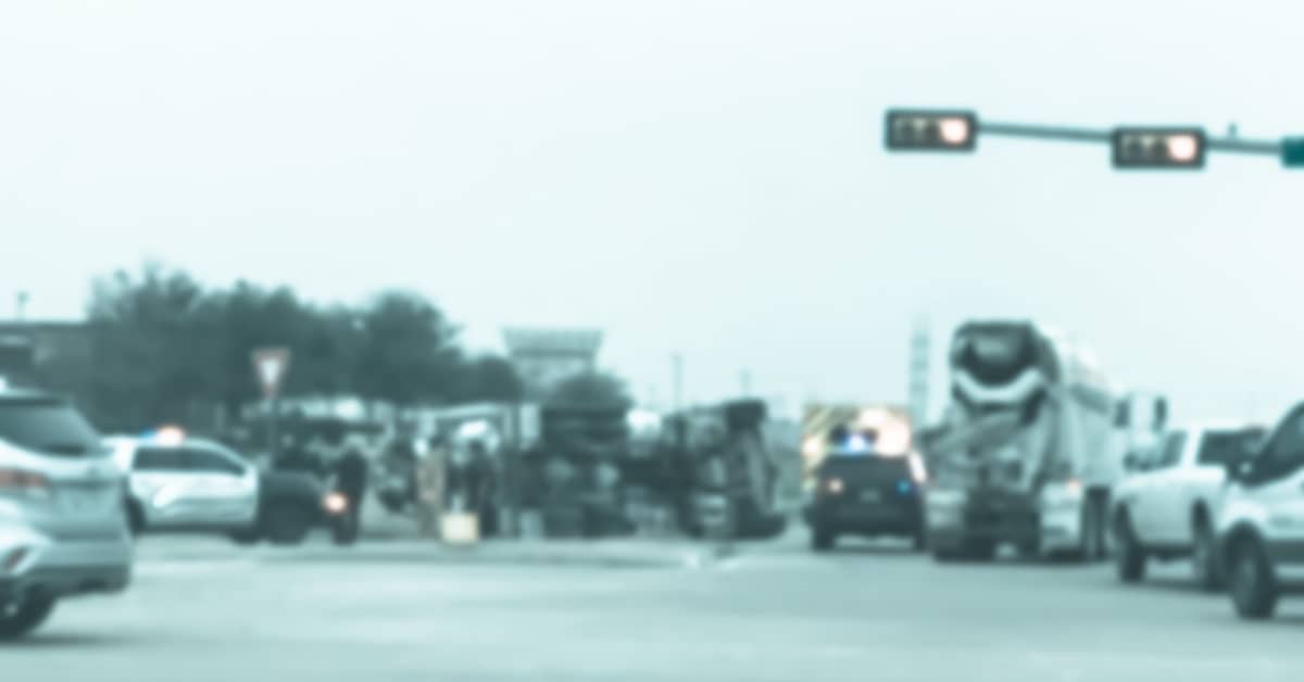Truck crash and emergency vehicles. | Patrick Daniel Law